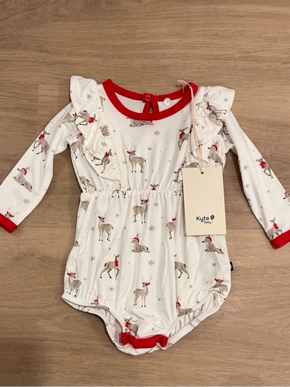 Kyte Baby Reindeer Romper NWT - Holiday, 3-6M